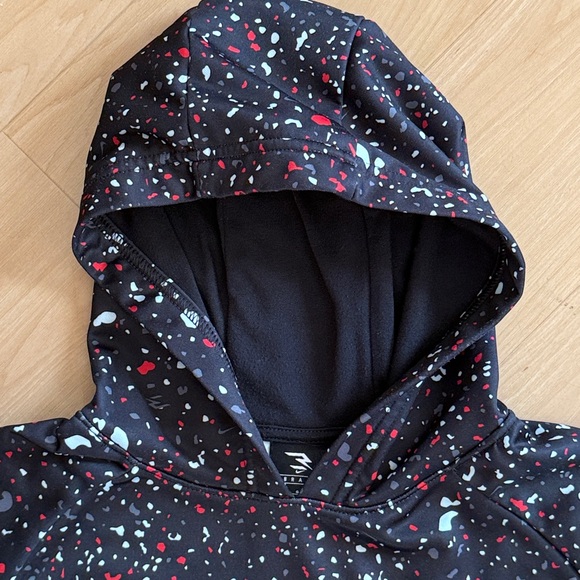NIKE 3BRAND BY RUSSELL WILSON BIG BOYS SPECKLED PRINT FLEECE HOODIE SZ LARGE - Picture 3 of 12